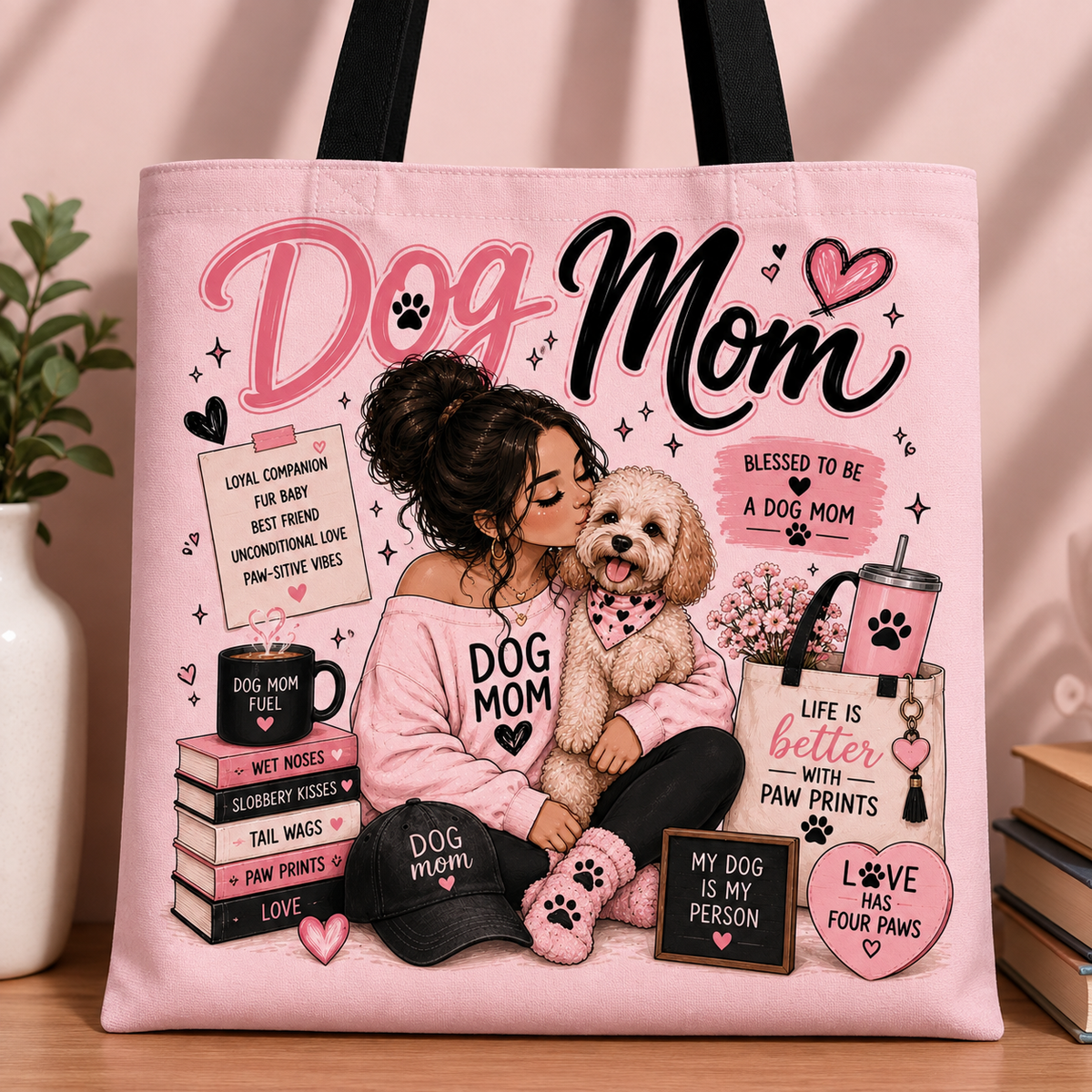 Dog Mom Tote bag